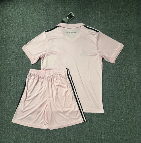 Adult Uniform 2023-2024 Inter Miami Home Soccer Jersey Shorts Football Kit