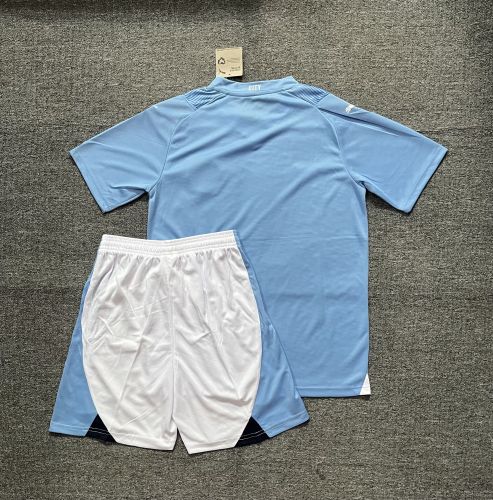 Adult Uniform 2023-2024 Manchester City Home Soccer Jersey Shorts Man City Football Kit