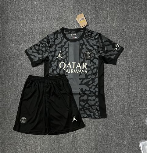 Adult Uniform 2023-2024 PSG Third Away Soccer Jersey Shorts Paris Football Kit