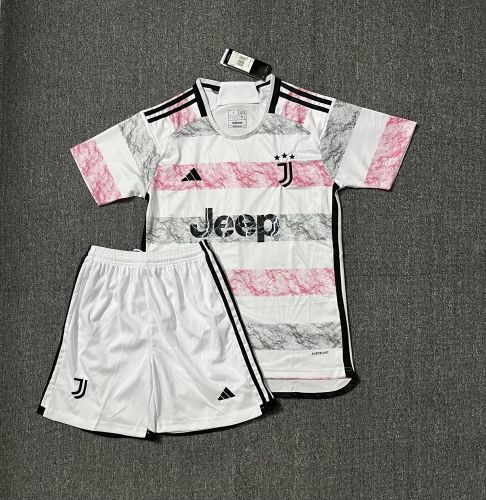 Adult Uniform 2023-2024 Juventus Away Soccer Jersey Shorts Football Kit
