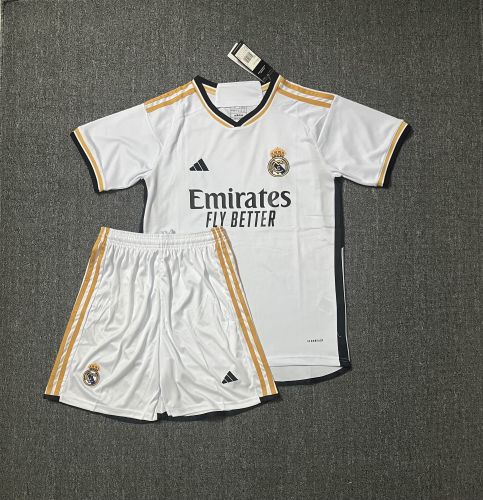Adult Uniform 2023-2024 Real Madrid Home Soccer Jersey Shorts Real Football Kit