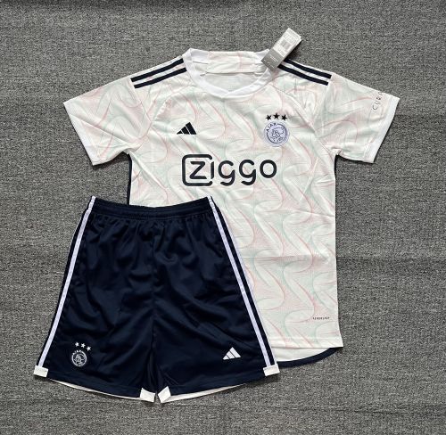Adult Uniform 2023-2024 Ajax Away Soccer Jersey Shorts Football Kit