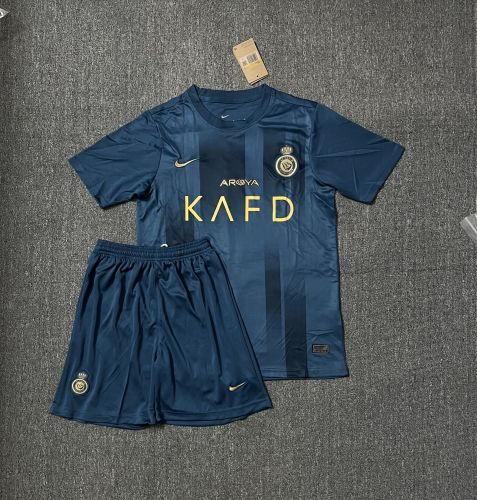 Adult Uniform 2023-2024 Al Nassr Away Soccer Jersey Shorts Football Kit