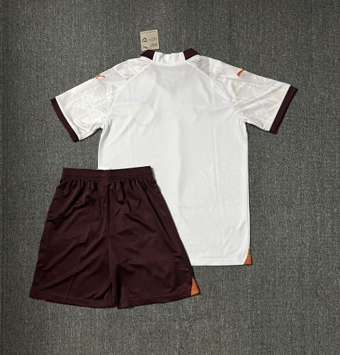 Adult Uniform 2023-2024 Manchester City Away White Football Shirt Man City Soccer Jersey Shorts