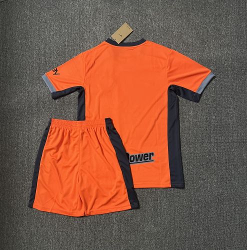 Adult Uniform 2023-2024 Inter Milan Third Away Orange Soccer Jersey Shorts Inter Footall Kit