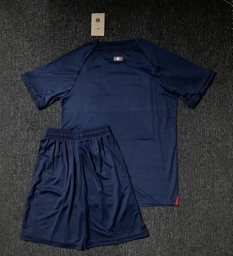 Adult Uniform Maillot PSG 2023-2024 Paris Saint-Germain Home Soccer Jersey Shorts Football Kit