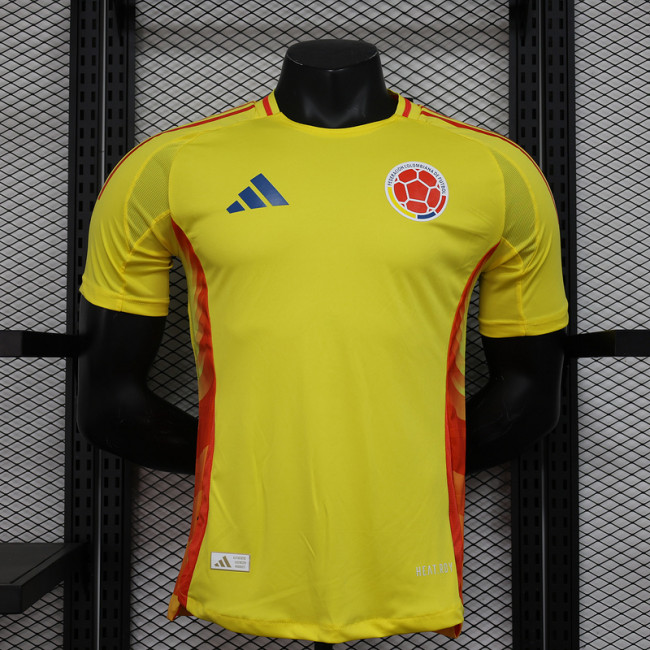 Player Version 2024 Colombia Home Soccer Jersey Football Shirt