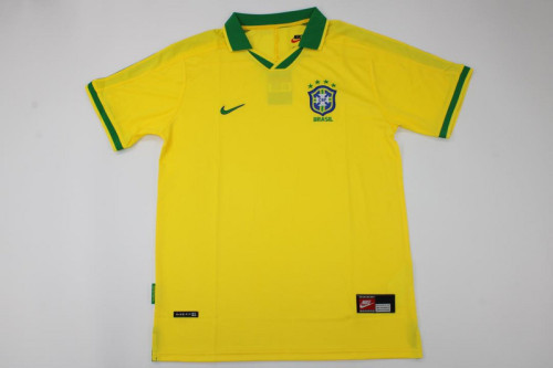 Retro Jersey 1997 Brazil Home Soccer Jersey Vintage Brasil Camisetas de Futbol