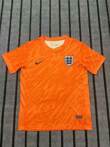 Fan Version 2024 England Orange Goalkeeper Soccer Jersey Football Shirt