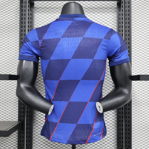 Player Version Croatia 2024 Away Soccer Jersey Football Shirt