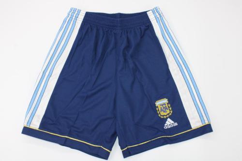 Retro Shorts 1998 Argentina Away Soccer Shorts Vintage Football Shorts
