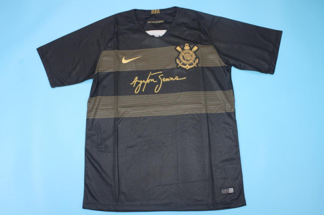 Retro Jersey 2019 Corinthians Sennasempre Edition Black Football Shirt Vintage Soccer Jersey