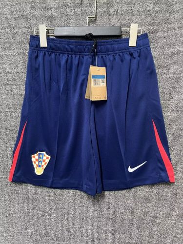 Fan Version Croatia 2024 Away Soccer Shorts Football Shorts