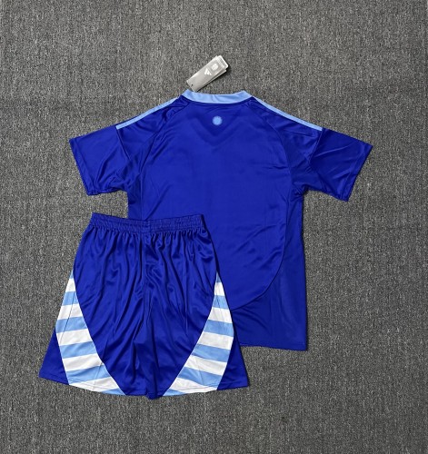 Adult Uniform Argentina 2024 Away Soccer Jersey Shorts Football Set
