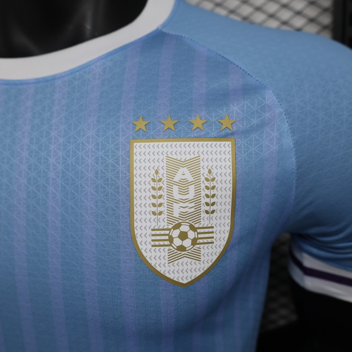 Player Version Uruguay 2024 Home Soccer Jersey Football Shirt