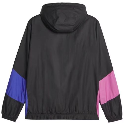 2024 Marseille Black/Pink/Blue Soccer Windbreaker Jacket Football Jacket