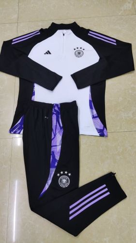 2024 Chelsea Germany White Soccer Training Sweater and Pants Football Kit