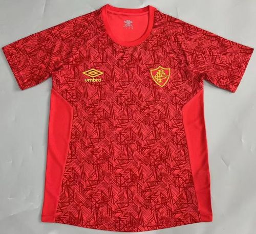 Fan Version 2024-2025 Fluminense Red Soccer Training Jersey Football Pre-match Shirt