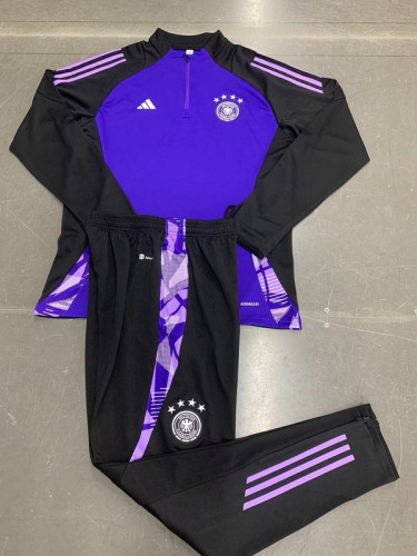 2024 Chelsea Germany Purple Soccer Training Sweater and Pants Football Kit