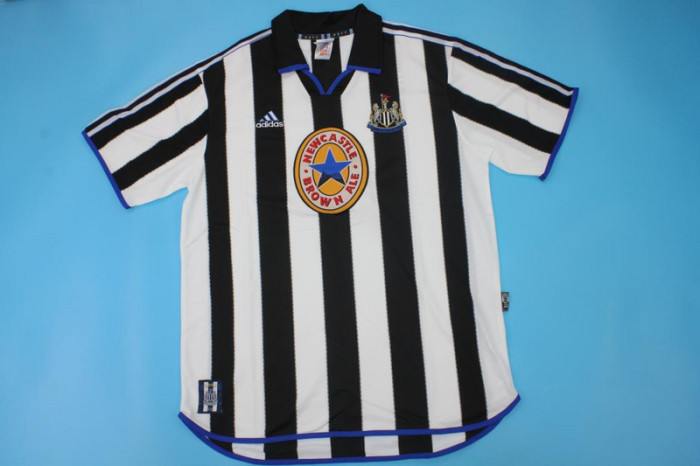 Retro Jersey 1999-2000 Newcastle United BARTON 2 Home Soccer Jersey Vintage Football Shirt