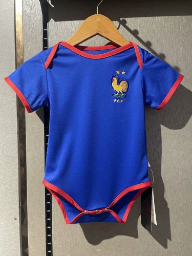 Baby Cloth France 2024 Home Soccer Jersey Baby Onesies