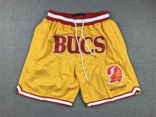 with Pocket Tampa Bay Buccaneers Yellow NFL Shorts