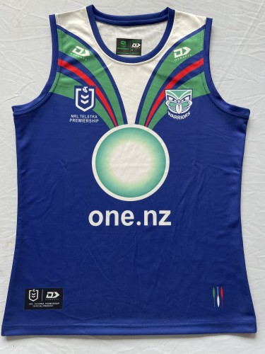 2024 New Zealand Warriors Blue Rugby Vest