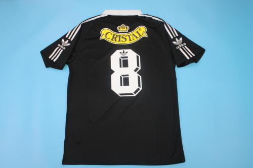 Retro Jersey 1992-1993 Colo-Colo 8 Away Black Soccer Jersey