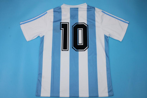 Retro Jersey 1991-1993 Argentina 10 Home Soccer Jersey Vintage Football Shirt