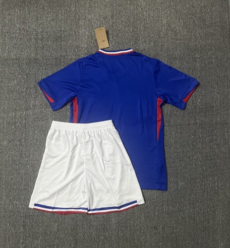 Adult Uniform 2024 France Home Soccer Jersey Shorts Football Kit