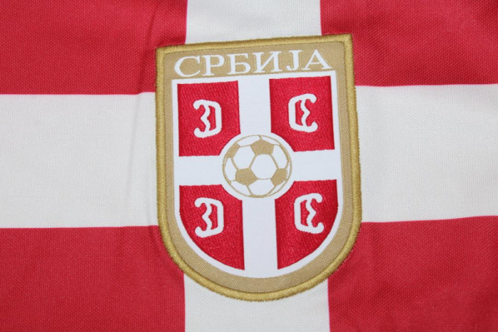 with Patch Retro Jersey 2010 Serbia Home Soccer Jersey Vintage Football Shirt