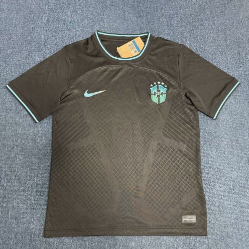 Brazil 2024 Black Soccer T-shirt