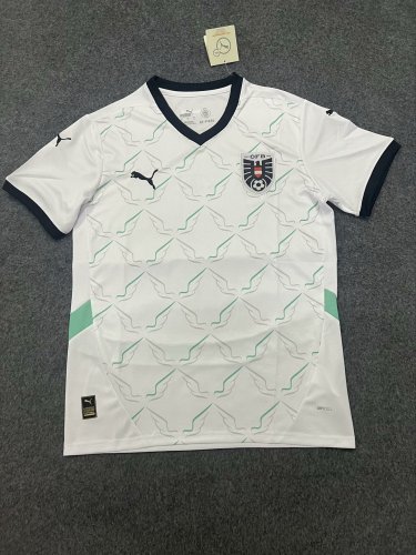 Fans Version Austria 2024 Away Soccer Jersey Football Shirt