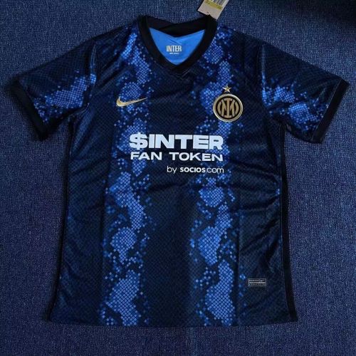Retro Jersey 2021-2022 Inter Milan Home Soccer Jersey Inter Vintage Football Shirt