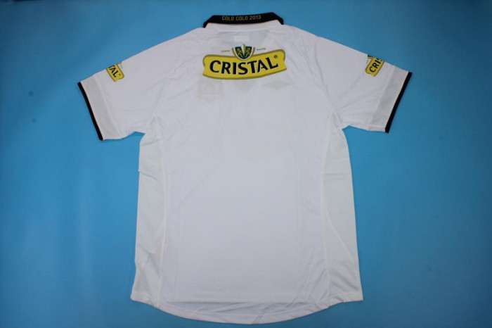 with patch Retro Jersey 2013 Colo-colo Home Soccer Jersey Vintage Football Shirt