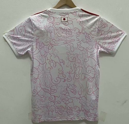 Fan Version Japan 2024 White/Pink Soccer Jersey Football Shirt