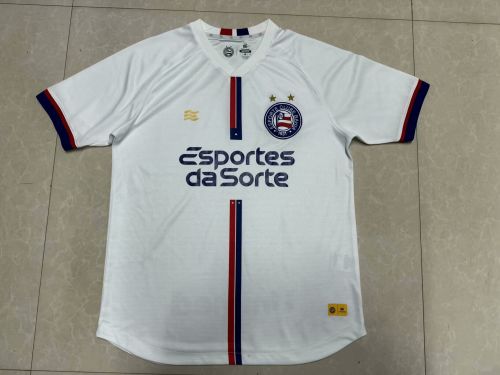 Fan Version 2024-2025 Bahia Away White Soccer Jersey Football Shirt