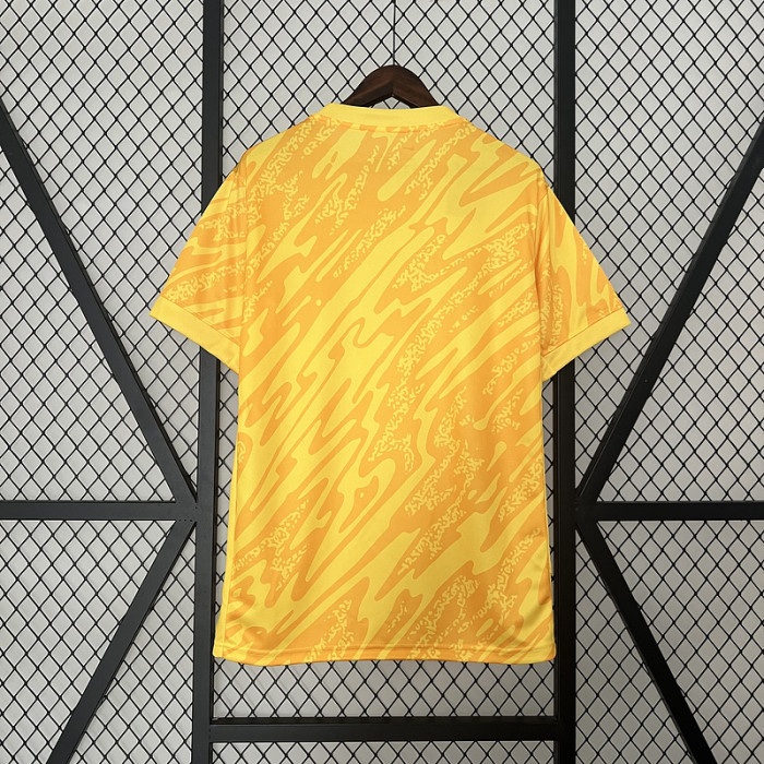 Fan Version Portugal 2024 Yellow Goalkeeper Soccer Jersey Football Shirt