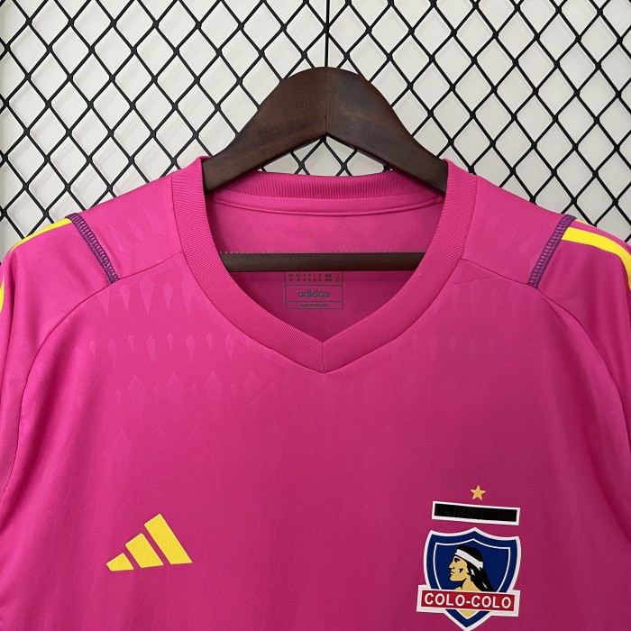 Fan Version 2024-2025 Colo-Colo Purple Goalkeeper Soccer Training Jersey