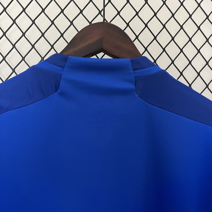 Fan Version 2024-2025 Cruzeiro Home Soccer Jersey Blue Football Shirt