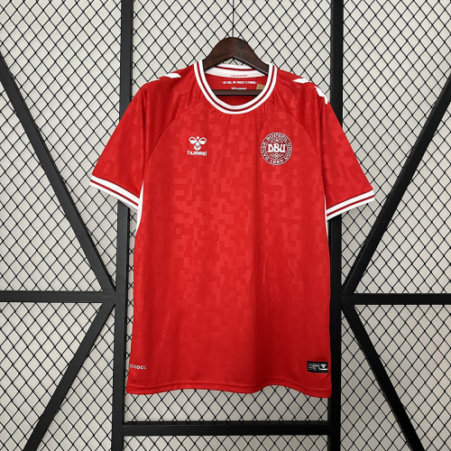 Fan Version Denmark 2024 Home Soccer Jersey Football Shirt