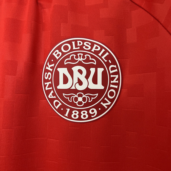Fan Version Denmark 2024 Home Soccer Jersey Football Shirt