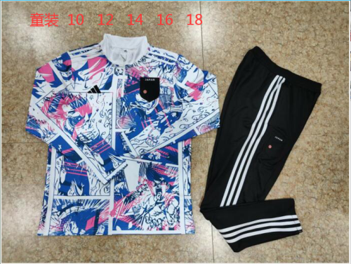 Youth 2024 Japan Dragon Ball Version Soccer Training Sweater and Pants
