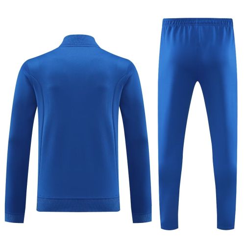 2024 Italy Blue Soccer Training Jacket Football Jacket and Pants