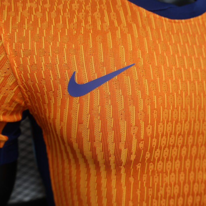 Player Version 2024 Netherlands Home Soccer Jersey Holland Football Shirt