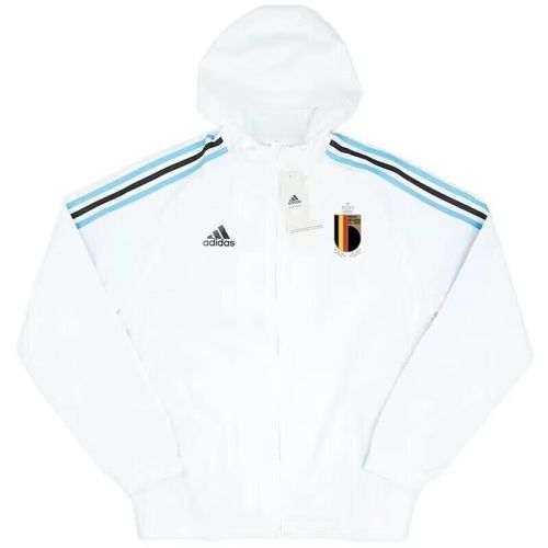 2024 Bel White Soccer Windbreaker Jacket Football Jacket
