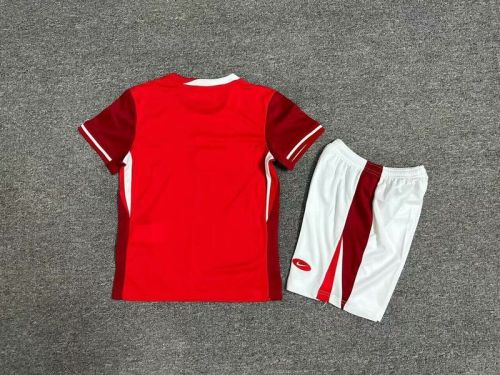 Youth Uniform Kids Kit Canada 2024 Home Soccer Jersey Shorts Child Football Set