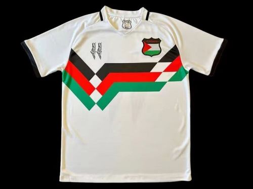 Retro Jersey Palestine White Soccer Jersey Vintage Football Shirt