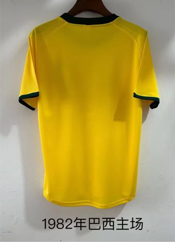 Retro Jersey 1982 Brazil Home Soccer Jersey Vintage Brasil Camisetas de Futbol
