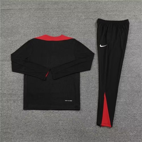 2024 Liverpool Black/Red Soccer Training Sweater and Pants